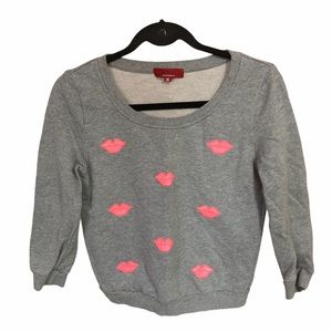 Saks Fifth Avenue Lips Sweatshirt Sz. XS